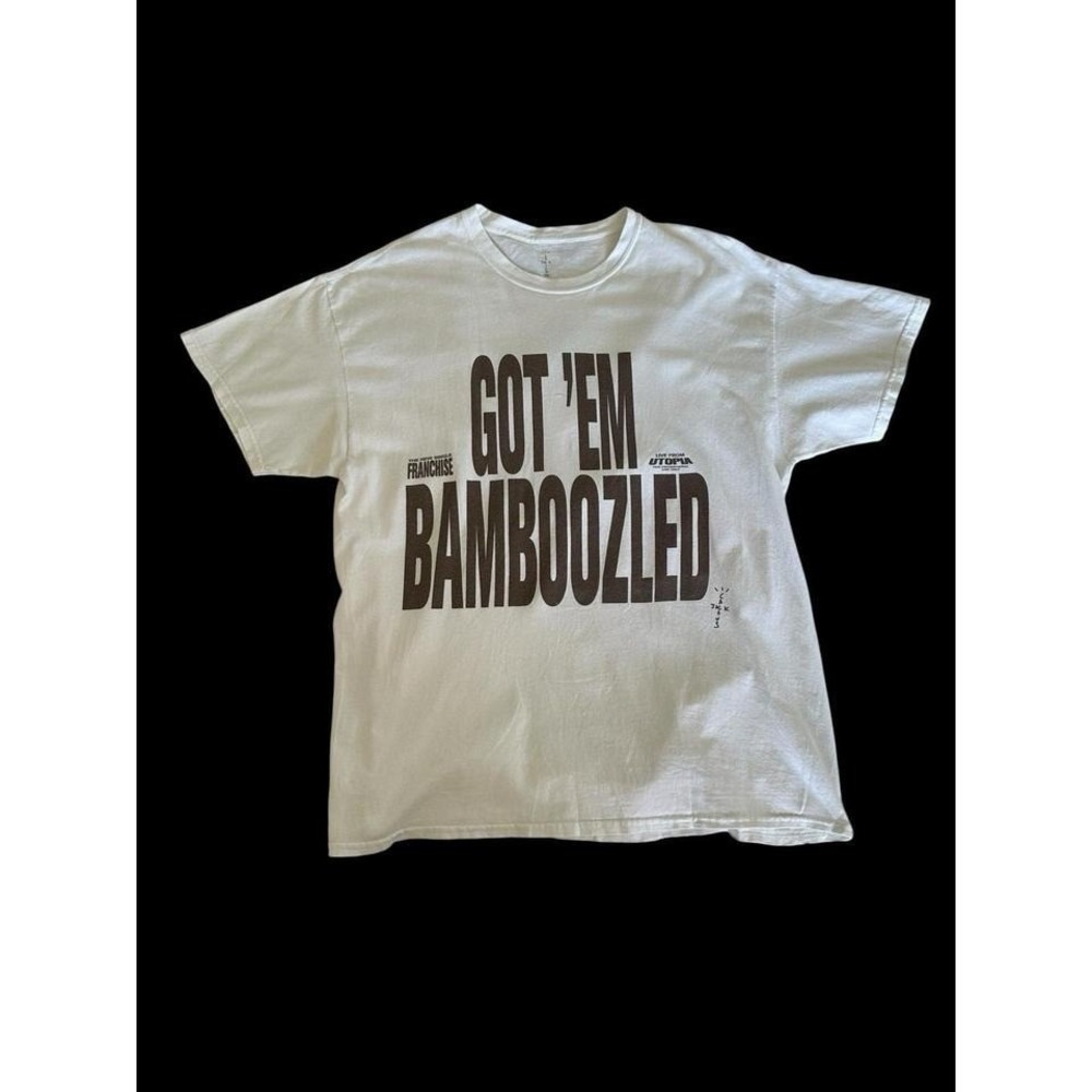 Travis‎ Scott Cactus Jack Got 'Em Bamboozled White Men's One Size T-Shirt Used